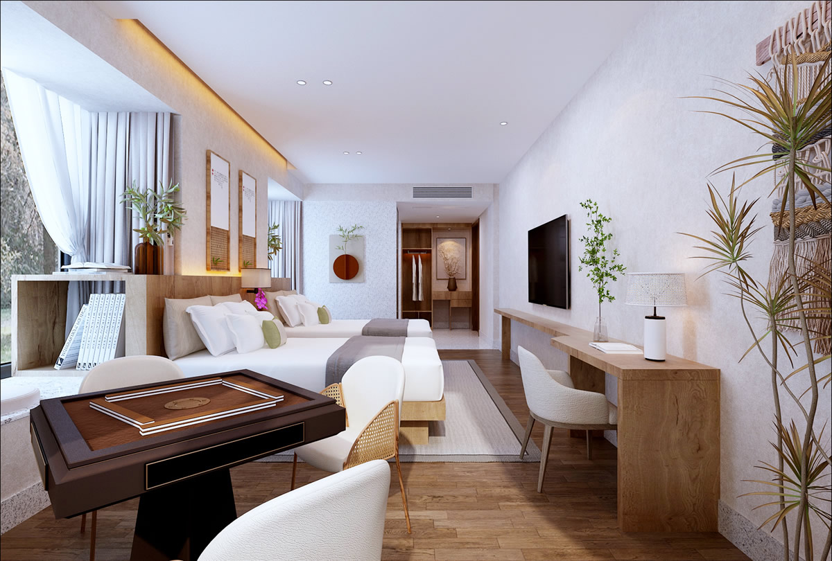 巢湖厵村民宿現(xiàn)代田園風格民宿設計裝修(圖5) 巢湖厵村民宿現(xiàn)代田園風格民宿設計裝修(圖5)