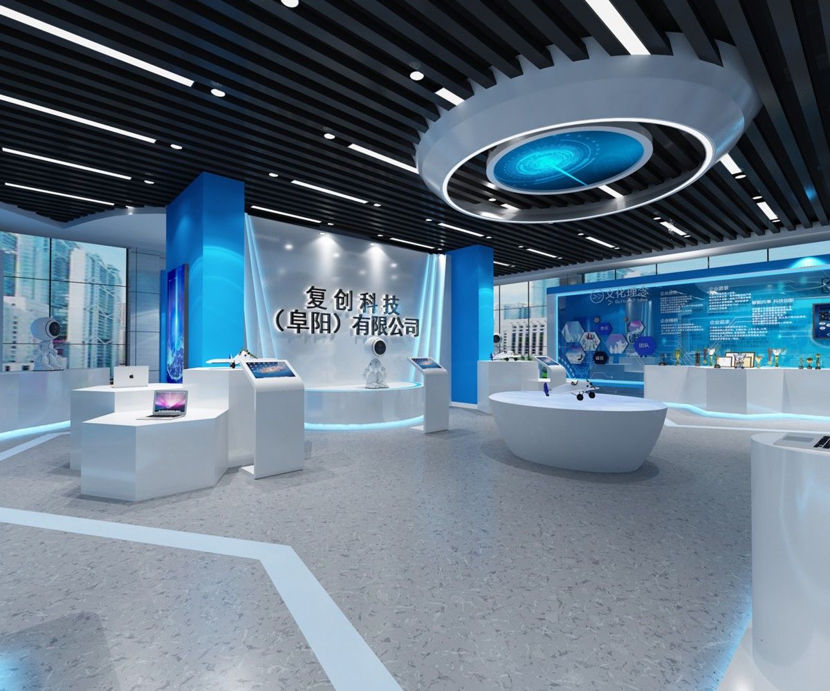阜陽科技(阜陽)有限公司-科技展廳裝修(圖2) 阜陽科技(阜陽)有限公司-科技展廳裝修(圖2)
