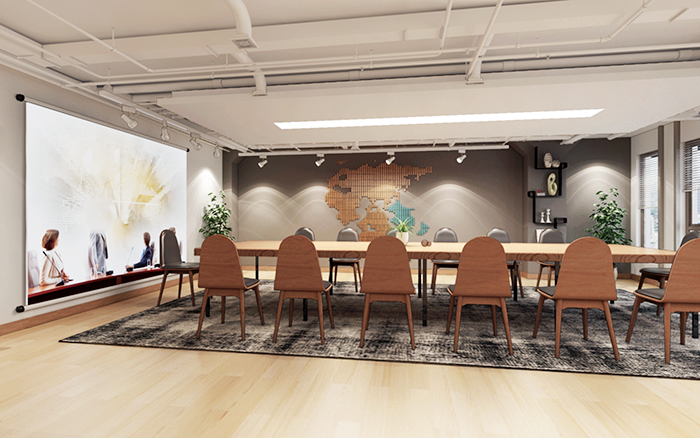 上海國科4200平辦公樓裝修設(shè)計案例(圖2) 上海國科4200平辦公樓裝修設(shè)計案例(圖2)