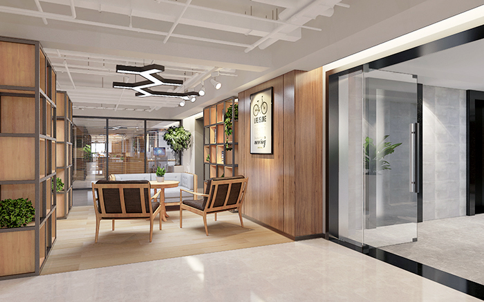 上海國科4200平辦公樓裝修設(shè)計案例(圖4) 上海國科4200平辦公樓裝修設(shè)計案例(圖4)