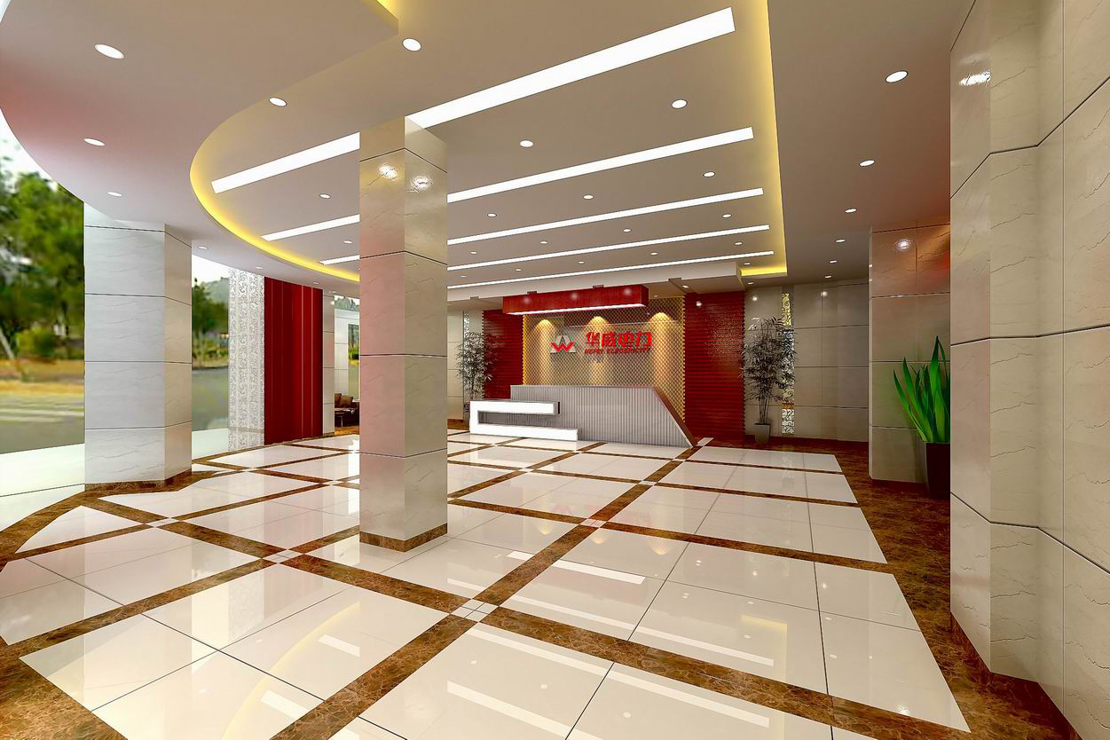 合肥華威電力3000平方辦公樓裝修設計(圖7) 門廳B+.jpg