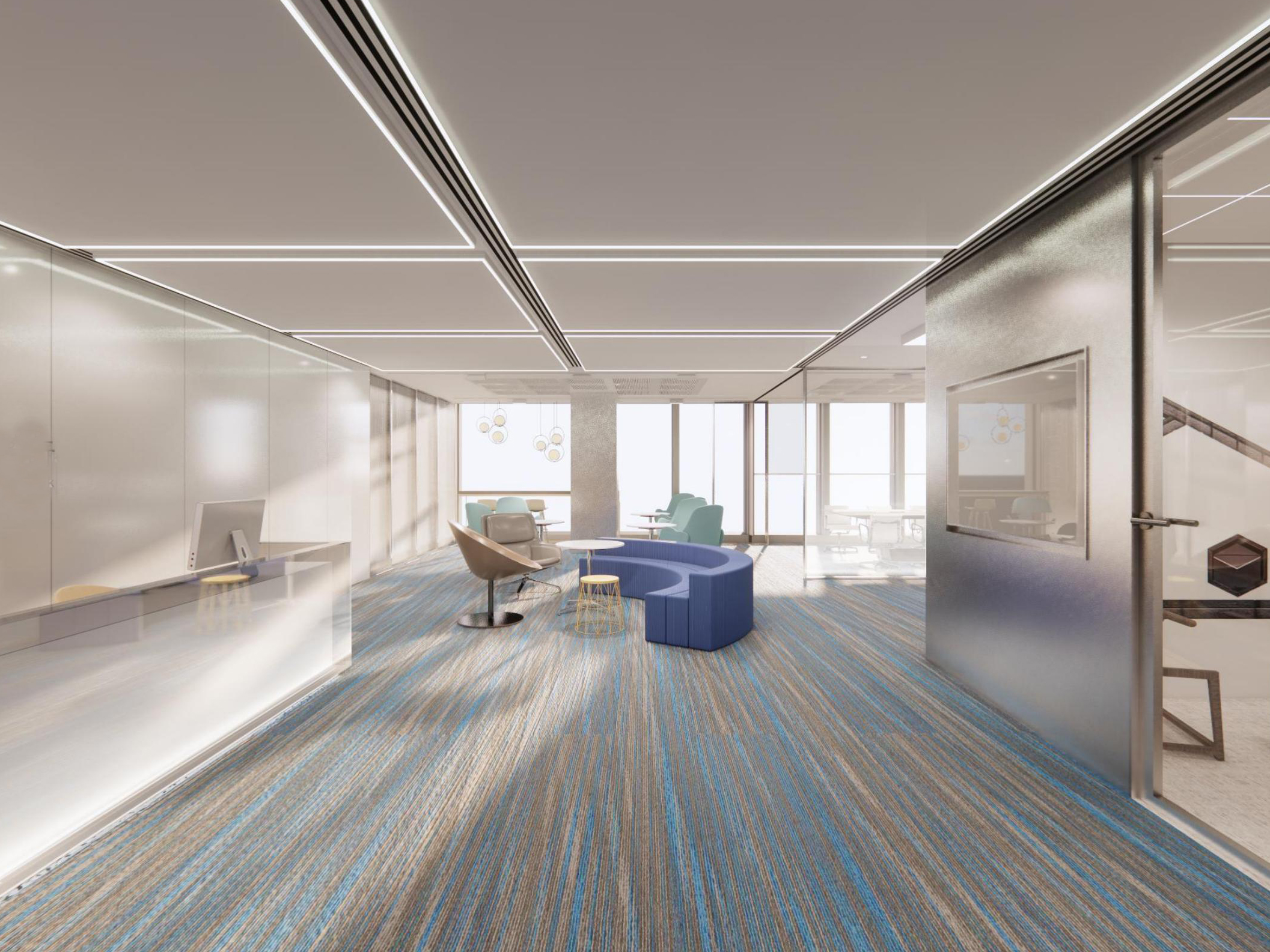 滁州2800平方現(xiàn)代簡約辦公樓裝修設(shè)計項目(圖1) 前臺區(qū).jpg