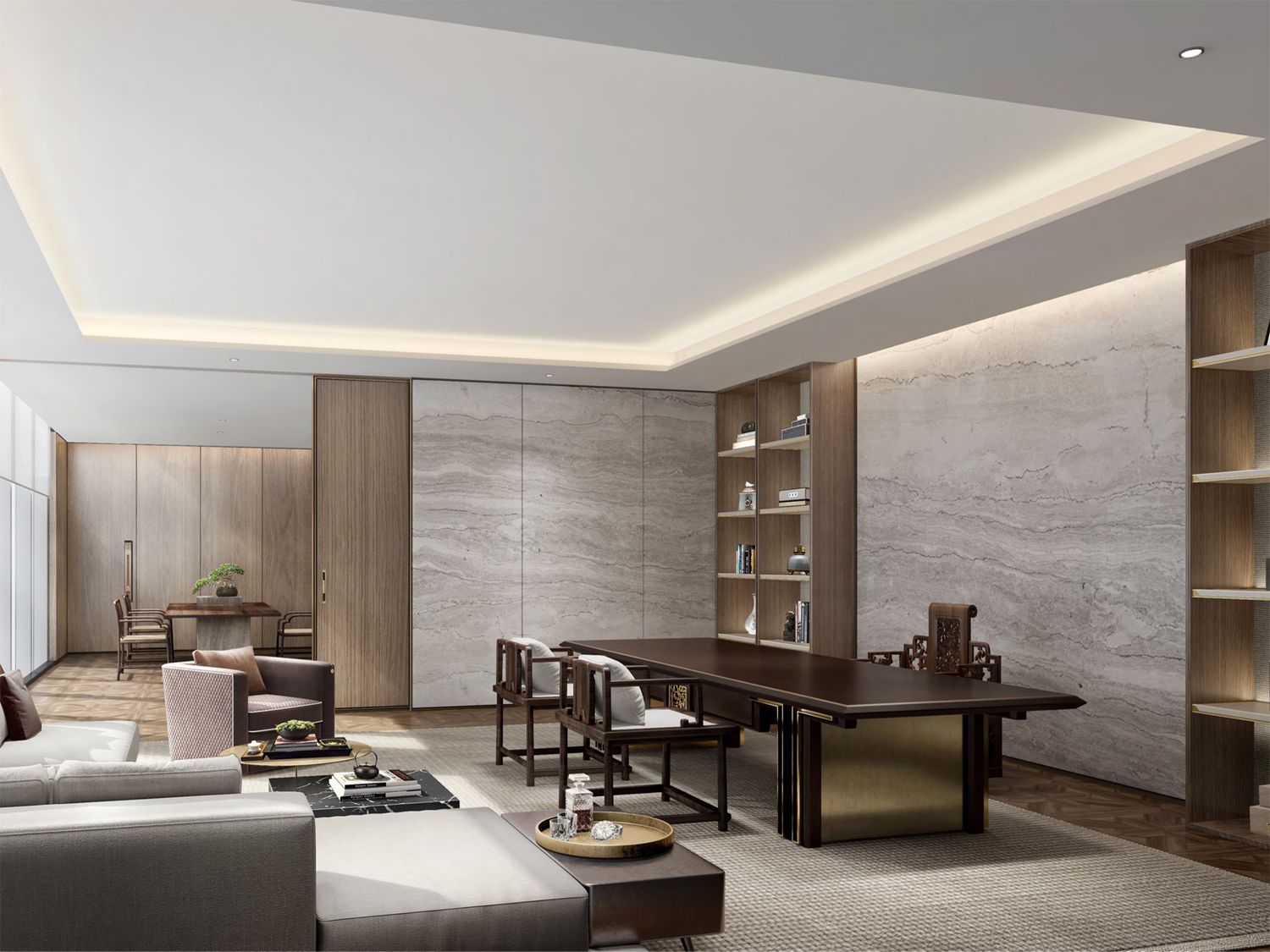 宣城涇縣皖新機電總經(jīng)理室裝修案例(圖2) 總經(jīng)理室2.jpg