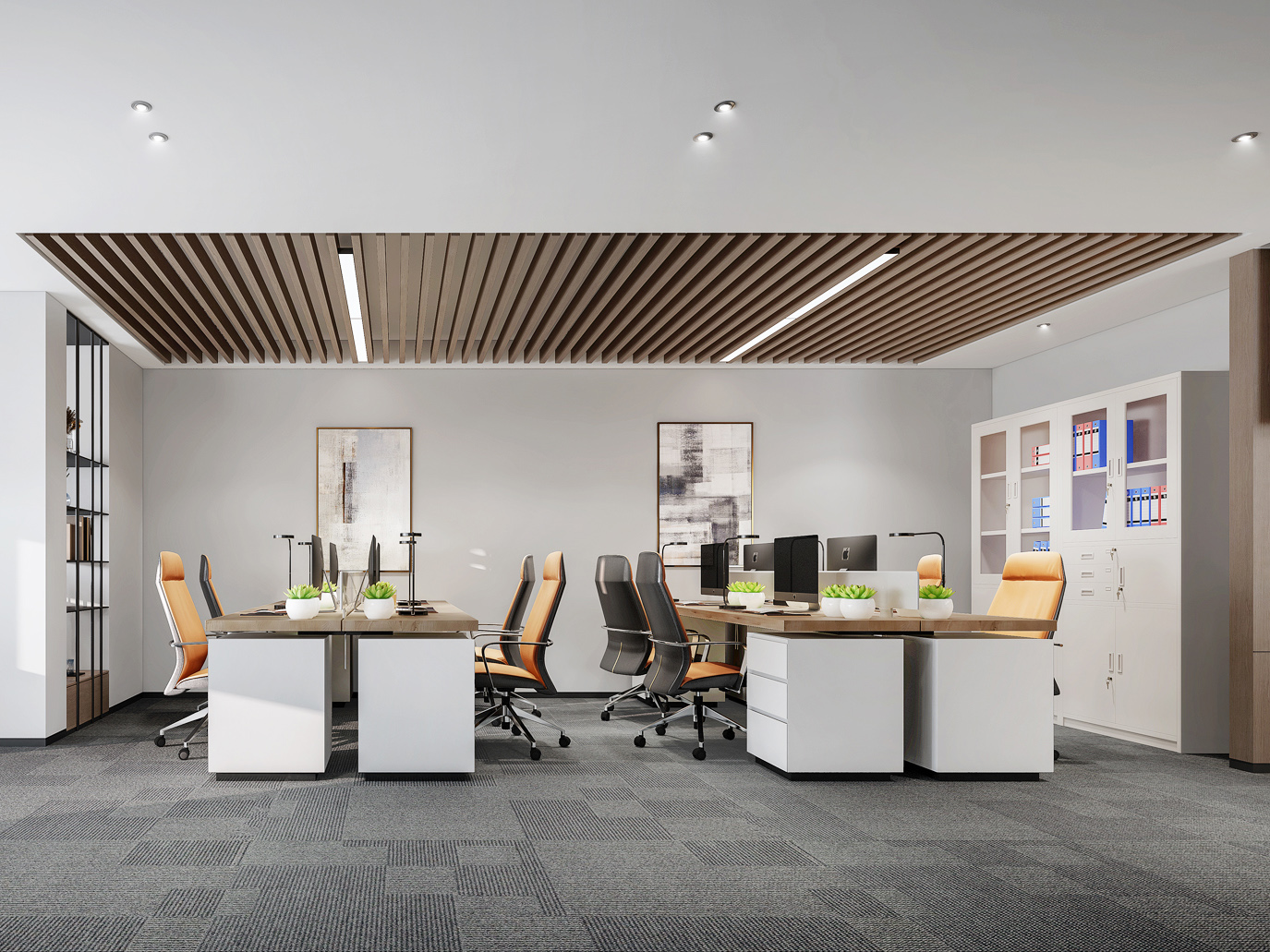 辦公室裝修---墻面裝飾材料(圖1) 開放式辦公區(qū) 副本.jpg