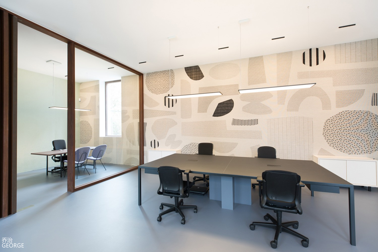 馬鞍山市1500平方淺色系簡(jiǎn)約辦公室裝修設(shè)計(jì)案例(圖1) 辦公區(qū).jpg