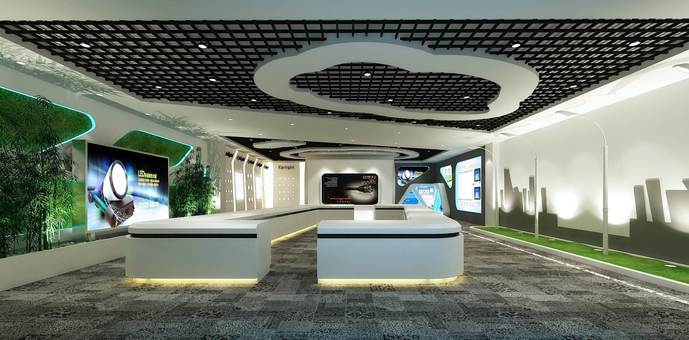 合肥彩紅藍(lán)光科技LED燈展廳裝修B方案(圖2) 合肥彩紅藍(lán)光科技LED燈展廳裝修B方案(圖2)