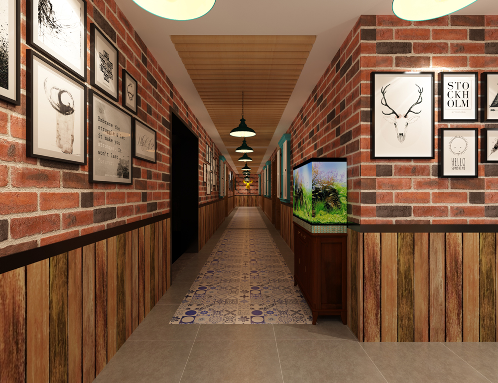 合肥瑤海區(qū)1500平方餐廳裝修設計案例(圖2) 合肥瑤海區(qū)1500平方餐廳裝修設計案例(圖2)